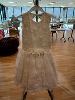 Communie kleedje met bijpassend jeans vestje maat 128, Ophalen, Maat 128