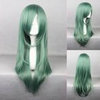Pruik smaragdgroen lang haar in laagjes, Handtassen en Accessoires, Verzenden, Nieuw