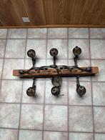 Lustre en chêne et fer forgé, Enlèvement, Comme neuf