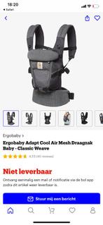 Draagzak ergobaby, Kinderen en Baby's, Babydragers en Draagdoeken, Zo goed als nieuw, Buik, Rug of Zij, Draagzak, Ophalen