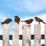 Set van 4 roestige decoratieve vogels | GRATIS LEVERING, Jardin & Terrasse, Statues de jardin, Neuf, VOARGE, -, -
