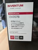 Vrijstaande Oven Inventum OV207B, Ophalen, Minder dan 50 cm, Zwart, Zo goed als nieuw