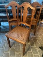 5 chaises en bois avec sièges en osier, Enlèvement