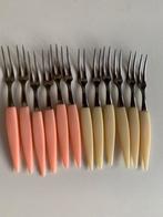 Set van 12 vintage cocktail vorkjes, Huis en Inrichting, Keuken | Bestek, Ophalen of Verzenden, Zo goed als nieuw