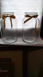 Paar vazen of potten met deksel, Huis en Inrichting, Ophalen of Verzenden, Zo goed als nieuw