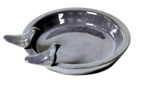VOGELBAD ROND GREIGE GROOT Nieuw, Tuin en Terras, Vogelhuisjes en Vogelbaden, Nieuw, Ophalen of Verzenden