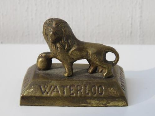Statue vintage en laiton Le Lion de Waterloo, Antiquités & Art, Curiosités & Brocante, Enlèvement ou Envoi