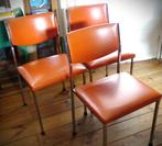 retro stoelen, Huis en Inrichting, Ophalen, Overige kleuren, Drie, Zo goed als nieuw