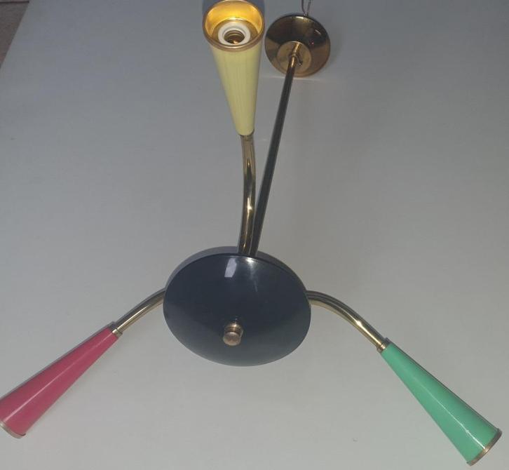 Vintage Rockabilly spinkroonluchter., Antiek en Kunst, Antiek | Verlichting, Ophalen of Verzenden