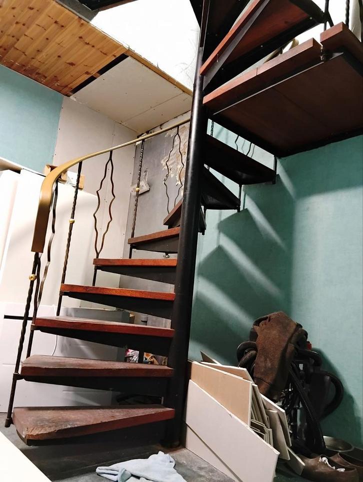 Escalier tournant fer forgé, Doe-het-zelf en Bouw, Ladders en Trappen, Trap, Ophalen