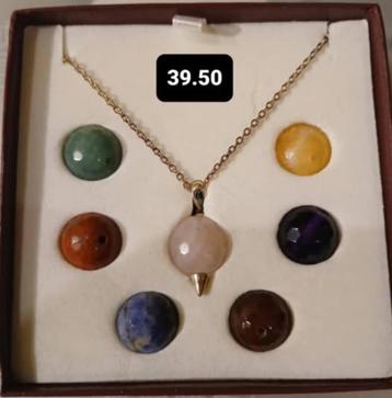 cadeauset ketting 7 chakra stenen beschikbaar voor biedingen