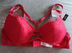 Soutien gorge rouge push-up 90B NEUF, Enlèvement ou Envoi, Rouge, Soutien-gorge