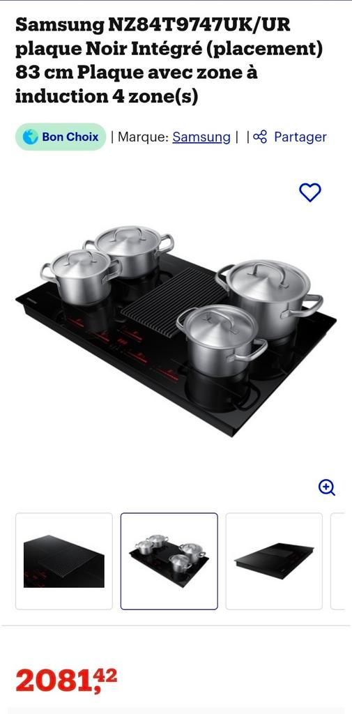 Kooktoestel met geïntegreerde afzuigkap SAMSUNG 80CM NIEUW, Elektronische apparatuur, Fornuizen, Inductie, Ophalen