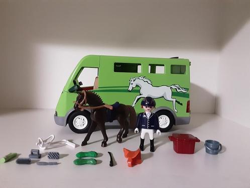 Playmobil paardentruck - compleet, Kinderen en Baby's, Speelgoed | Playmobil, Zo goed als nieuw, Complete set, Ophalen of Verzenden