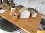 Decoratie kleine huisjes kinderplanken met lamp, Zo goed als nieuw