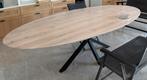 Ovale eiken tafel 260x120, Huis en Inrichting, Tafels | Eettafels, Ophalen, 100 tot 150 cm, Eikenhout, 200 cm of meer