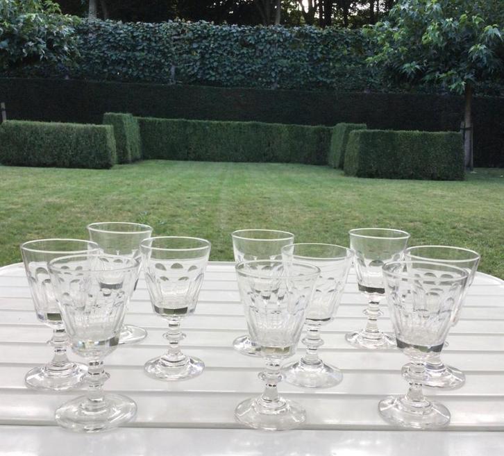 Set van 10 Kristallen Likeurglaasjes   Set/10€, Antiek en Kunst, Antiek | Glaswerk en Kristal, Ophalen