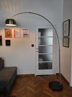 Grand lampadaire arc sur socle en marbre noir, Enlèvement, Utilisé, 200 cm ou plus, Autres matériaux