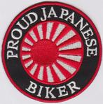 Proud Japanese Biker stoffen opstrijk patch embleem, Verzenden