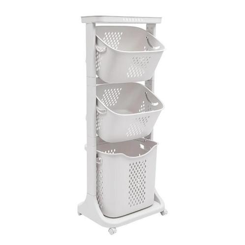 Wasmand Trolley Kar - Sorteer mand, Huis en Inrichting, Woonaccessoires | Schalen en Manden