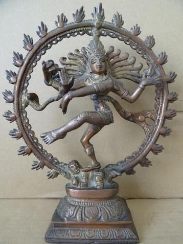 Bronzen Boeddhabeeld beeld Shiva dansende Shiva 24cm 1970 beschikbaar voor biedingen