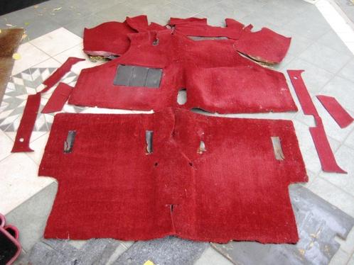 Set tapijten, ROOD, ronde tunnel pre 1973, Classic Mini, Auto-onderdelen, Interieur en Bekleding, Mini, Oldtimer onderdelen, Rover