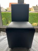 6 mooie stoelen op wieltjes, Huis en Inrichting, Stoelen, Ophalen, Zo goed als nieuw, Zwart