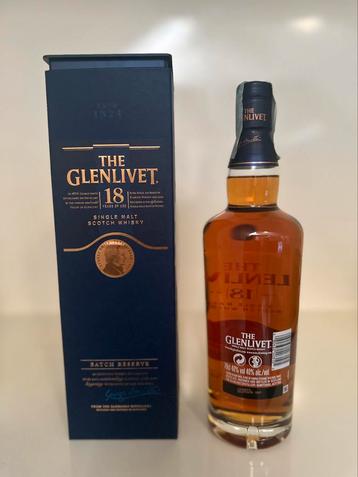 Glenlivet 18y - réserve de lots  disponible aux enchères