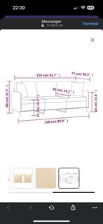 Canapés 3+2+2 à donner, Maison & Meubles, Canapés | Salons, Enlèvement, Utilisé