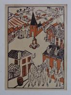 EDGARD TYTGAT / LOT VAN 3 STUKS / KLEURHOUTSNEDE / 36x29cm, Enlèvement ou Envoi