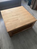 Eikenhouten salontafel – 85x85x40 cm, Huis en Inrichting, Tafels | Salontafels, Ophalen, Zo goed als nieuw, Eikenhout