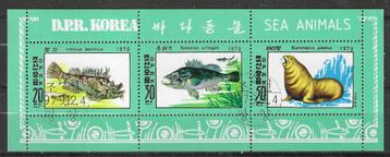 Noord-Korea 1979 - Yvert 1563A-1563B - Zeedieren (ST) beschikbaar voor biedingen