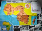 GROTE politieke fysieke kaart Zwart Afrika Congo, Verzenden, Gelezen, Overige gebieden