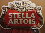 Stella artois reclamebord plus 6 gratis stella glazen, Verzamelen, Ophalen, Zo goed als nieuw, Reclamebord
