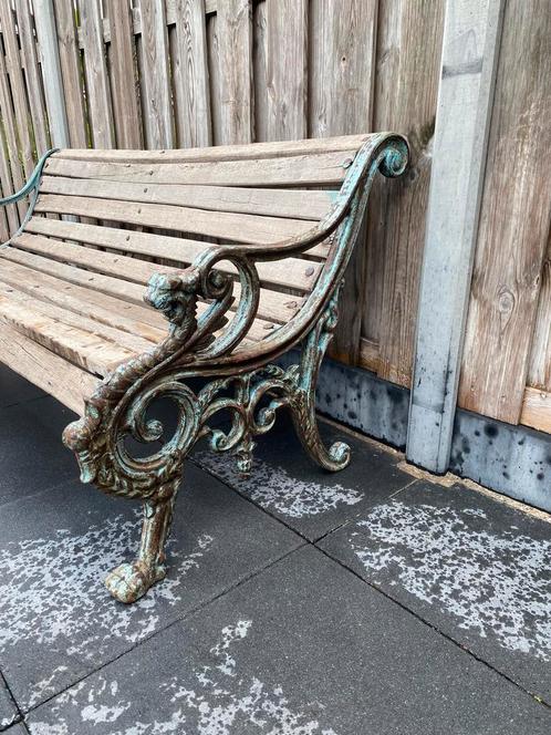 Unieke oude en zeldzame tuinbank, Tuin en Terras, Tuinbanken, Zo goed als nieuw, Ophalen