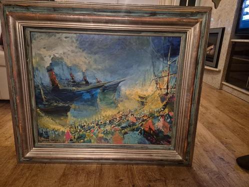 schilderij gerard valtier, Antiek en Kunst, Kunst | Schilderijen | Klassiek, Ophalen