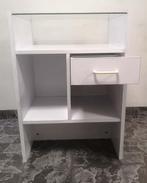 Comptoir blanc avec vitrine – bon état, Ophalen