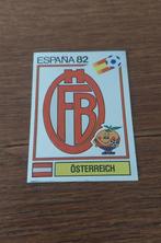 Panini WK Espana 82 embleem badge Austria/Oostenrijk nr. 128, Verzamelen, Ophalen of Verzenden, Zo goed als nieuw