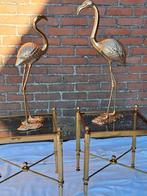 Twee koper flamingo goed staat