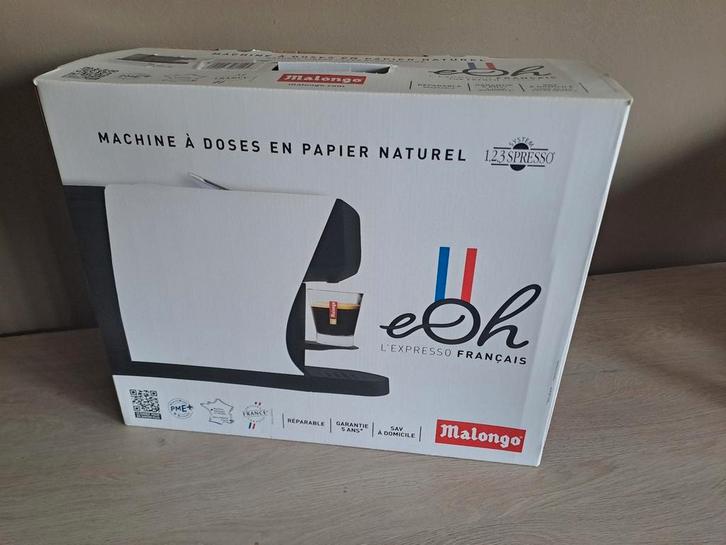 Rombouts/Malongo E-OH espressomachine zwart, Electroménager, Cafetières, Neuf, Enlèvement