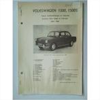 Volkswagen 1500 1500S Vraagbaak losbladig 1961-1964 #1 Neder, Volkswagen, Utilisé, Enlèvement ou Envoi