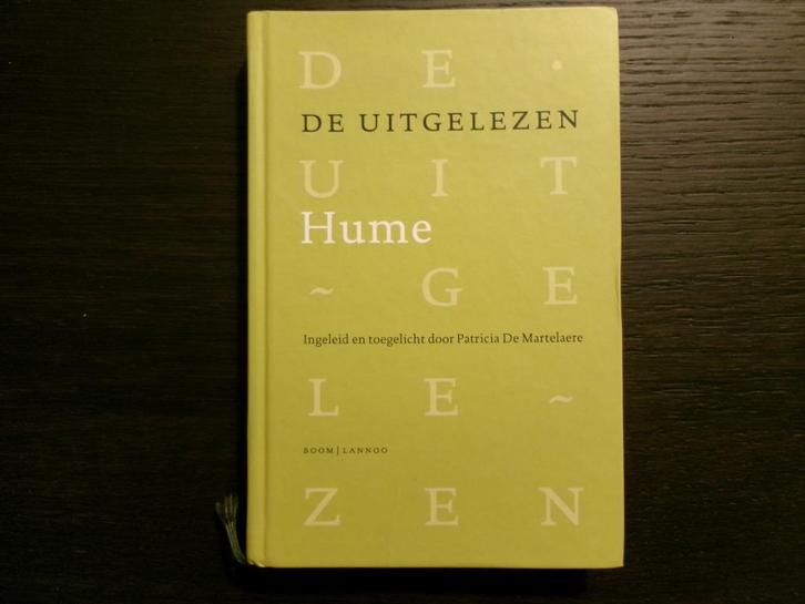 De uitgelezen Hume -Patricia De Martelaere-, Boeken, Filosofie, Ophalen of Verzenden