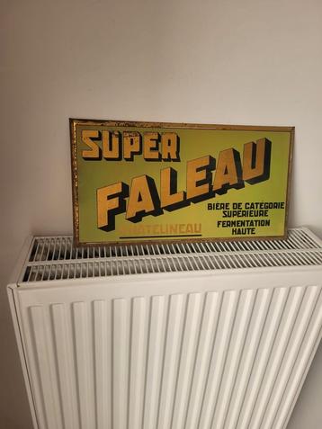 Plaque ancienne brasserie faleau, Enlèvement ou Envoi, Comme neuf