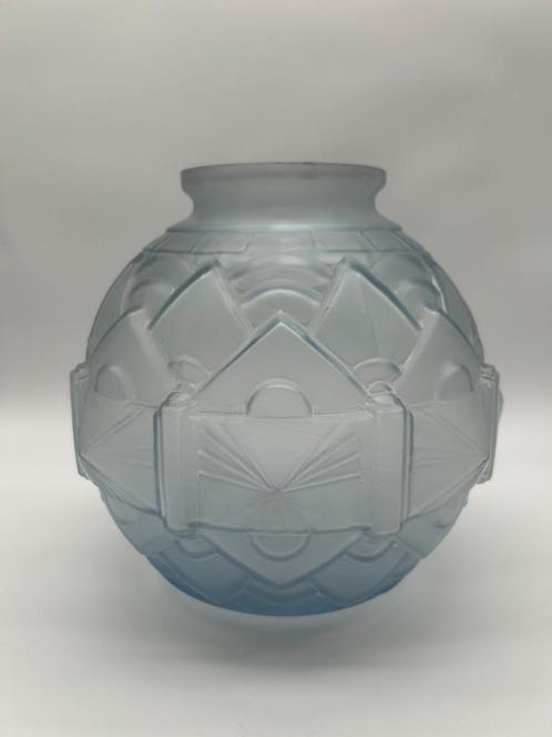 Glazen bolvaas uit de ART DECO-periode, Antiek en Kunst, Antiek | Glaswerk en Kristal, Ophalen of Verzenden