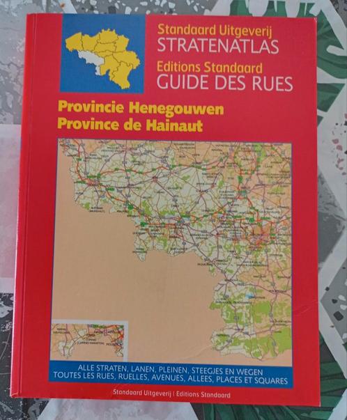 Stratenatlas België Provincie Henegouwen !!!, Boeken, Atlassen en Landkaarten, Zo goed als nieuw, Overige atlassen, België, Ophalen of Verzenden