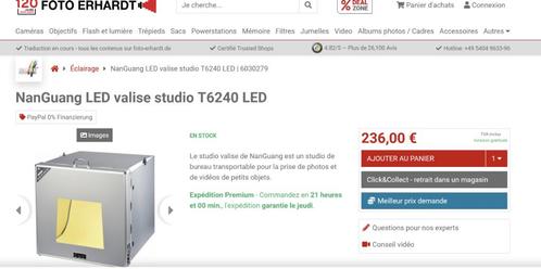 NEGEN! NanGuang T6240 LED LED fotostudio in koffer, Audio, Tv en Foto, Fotografie | Fotostudio en Toebehoren, Nieuw, Complete fotostudio