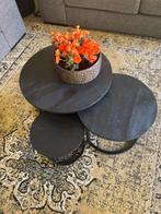 Salontafeltjes 3 stuks zwart, Ophalen