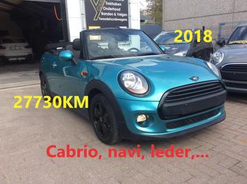 MINI One Cabrio 1.2, navigatie, leder,... (bj 2018)