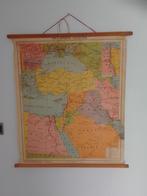 Schoolkaart Landkaart Midden-Oosten, Antiek en Kunst, Ophalen