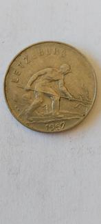 Luxemburg 1 frank 1957, Postzegels en Munten, Munten | Europa | Niet-Euromunten, Verzenden, Overige landen, Losse munt
